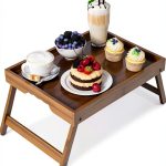 Artmalle Bamboo Breakfast Tray Foldable Rustic Kids Table-0