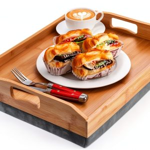 Bamboo Lap Tray Cedilis Sturdy Modern Design-0