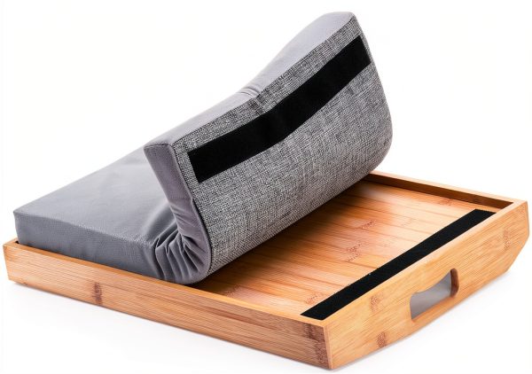 Bamboo Lap Tray Cedilis Sturdy Modern Design-1