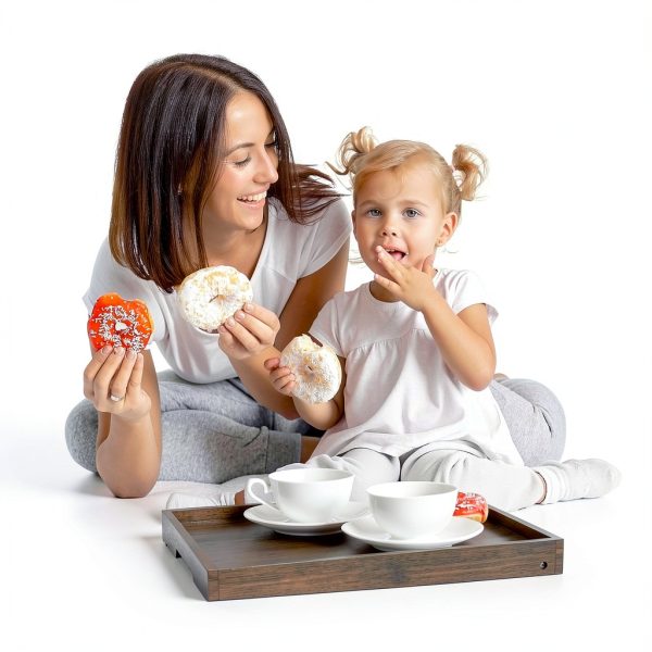 Artmalle Bamboo Breakfast Tray Foldable Rustic Kids Table-1
