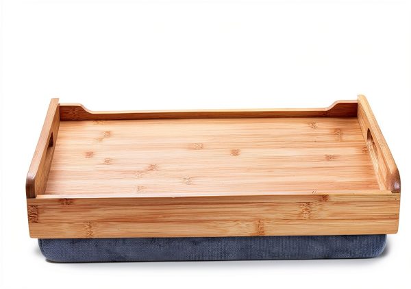 Bamboo Lap Tray TOPZEA Breakfast Tray with Handle-1