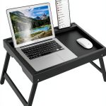 Artmeer Bamboo Breakfast Tray Foldable Tablet Holder Modern-0