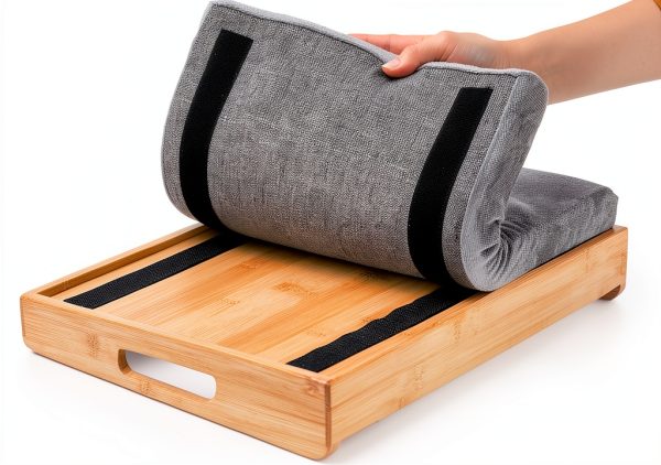 Bamboo Lap Tray TOPZEA Breakfast Tray with Handle-3