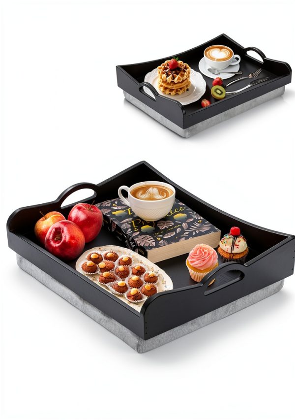 ELFULLY Bamboo Lap Tray with Cushion for Seniors-4