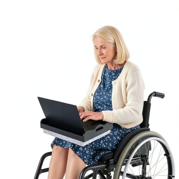 ELFULLY Bamboo Lap Tray with Cushion for Seniors-5