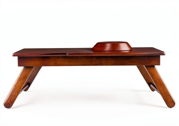 Winsome Walnut Folding Lap Desk Wood Workstation-3