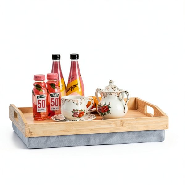 Bamboo Lap Tray Cedilis Sturdy Modern Design-5