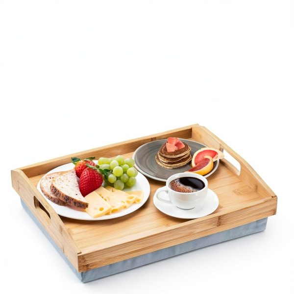 Bamboo Lap Tray Cedilis Sturdy Modern Design-6