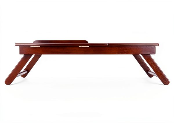 Winsome Walnut Folding Lap Desk Wood Workstation-1