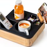 Hitseon Bamboo Silicone 9x9 Rotating Cup Holder-0