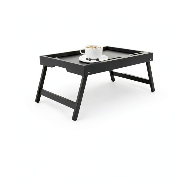 Artmeer Bamboo Breakfast Tray Foldable Tablet Holder Modern-2