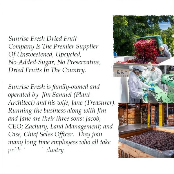 Sunrise Fresh Dried Cherries Unsweetened Healthy Snack-6
