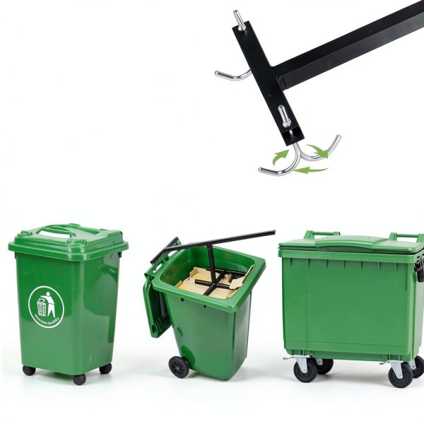 Wastemate Bin Compactor LUGLIEO Manual Black 20x20x15in-2