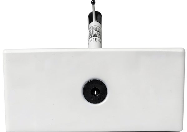 Squash-It Mini Rectangular Trash Compactor with Hook White Model 48200-2