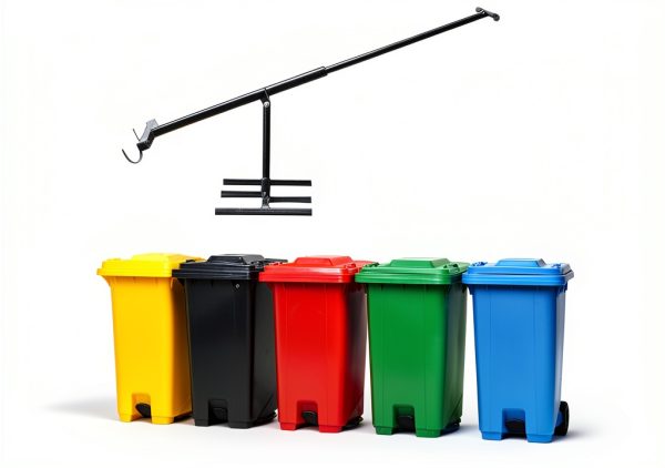 Wastemate Bin Compactor Manual Iron Wheelie Bin Compactor 120-660L-1