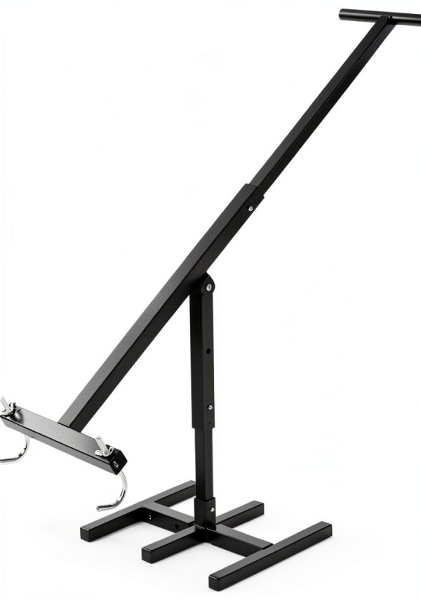 Manual Trash Compactor Tool CWKISS Steel Press 35" Long Handle Black-0