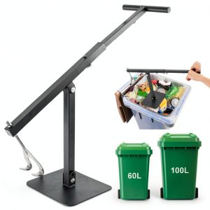 lukar Manual Small Trash Can Compactor,Portable Trash Compactor for 60-100L Garbage Bin,Rubbish Compactor for Kitchen,Roadside Waste Bin Compactor with Compactor Handle-0