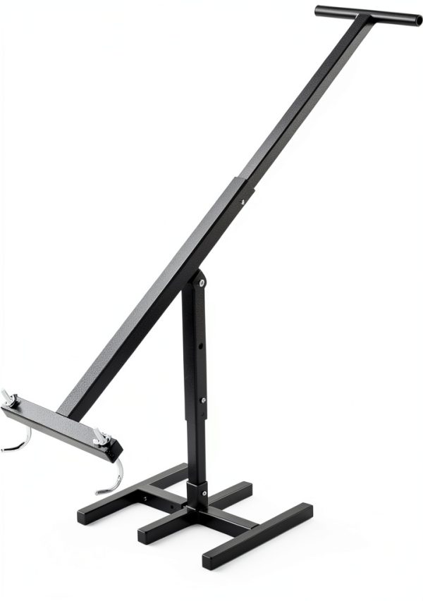 Manual Trash Compactor Tool CWKISS Steel Press 35" Long Handle Black-2