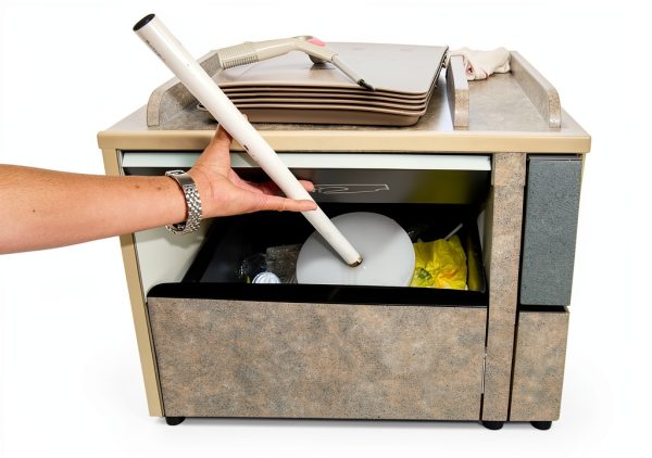 Squash-It Circular Regular Trash Compactor 55D30 5.5" Base 30" Height-2
