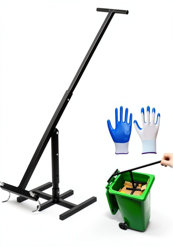 Wastemate Bin Compactor LUGLIEO Manual Black 20x20x15in-0
