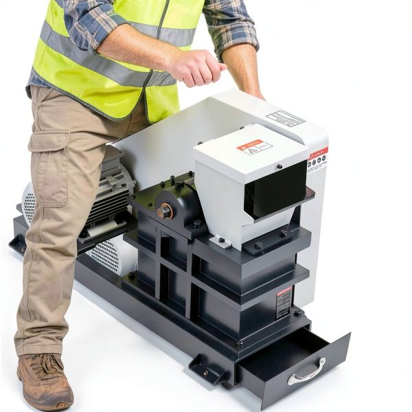 VEVOR Jaw Crusher Machine, 2.2KW High Power Rock Stone Crush Machine, 6.10 x 5.12 inch Feeding Port, 1740 RPM Speed Stone Shatter Grinder, Electric Stone Shatter 220V, for Rock Coal Glass Bottle-7