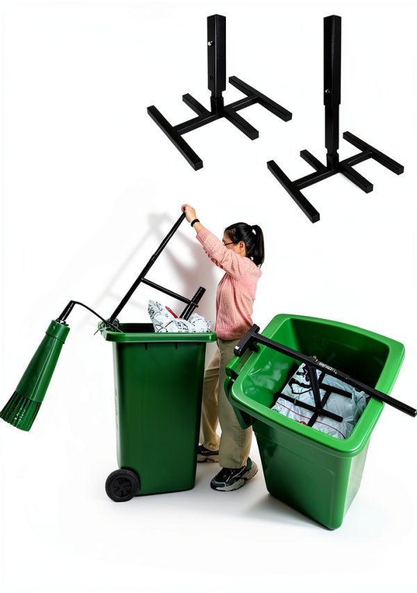 Wastemate Bin Compactor LUGLIEO Manual Black 20x20x15in-4