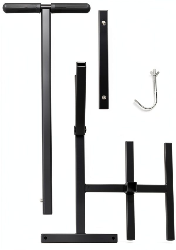 Touchless Manual Trash Compactor AFHGGZXZ 120L Steel Adjustable Handle-1