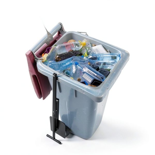 lukar Manual Small Trash Can Compactor,Portable Trash Compactor for 60-100L Garbage Bin,Rubbish Compactor for Kitchen,Roadside Waste Bin Compactor with Compactor Handle-3
