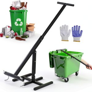 Manual Trash Compactor DROSOKING Bin Iron Handle 240L-0