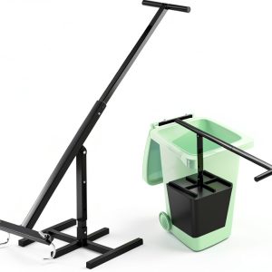 Manual Trash Compactor Yuxitia Adjustable Handle for 120‑660L Bins-0