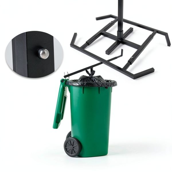 ikare Manual Trash Compactor, Handheld Waste Compaction Tool for Outdoor Use, Touchless Trash Can Compactor for 120-660L Wheelie Bins, Large Trash Compactor for Efficient Waste Management-5