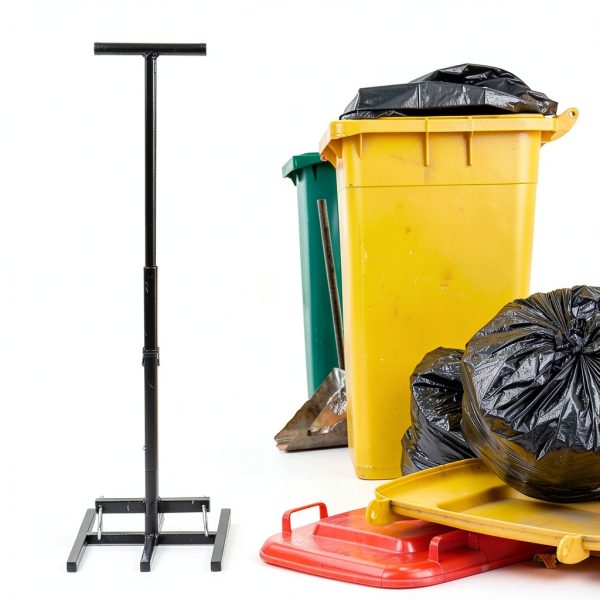 Wastemate Bin Compactor,Manual Trash Compactor,Household Wastemate Wheelie Bin Compactor, Trash Can Compactor with Adjustable Handle,Fit Use of Kitchen, Garden, Restaurant and Office (A)-2