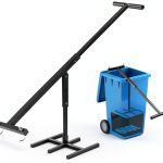 Manual Trash Compactor xhuic Iron Trash Can MTC-01 Black Adjustable-0