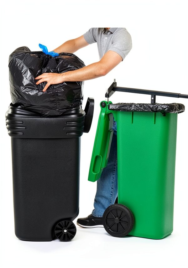 Manual Trash Compactor for Kitchen and Outdoor Use - lesolar 10467-1