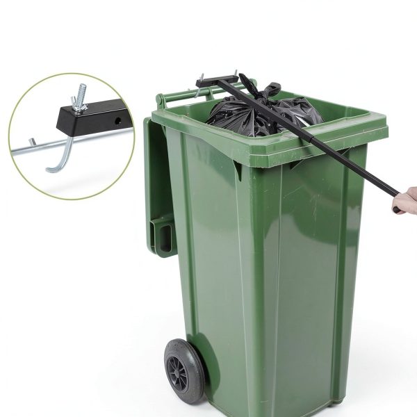 ikare Manual Trash Compactor, Handheld Waste Compaction Tool for Outdoor Use, Touchless Trash Can Compactor for 120-660L Wheelie Bins, Large Trash Compactor for Efficient Waste Management-3