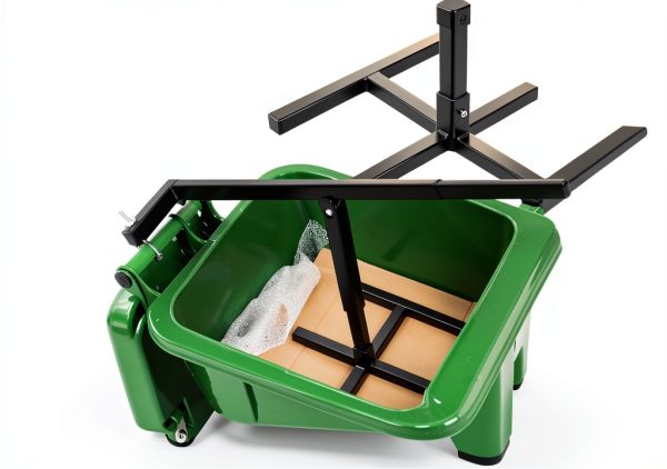 Manual Trash Compactor WICHEMI 120L-360L Wheelie Bin Adjustable Handle-2