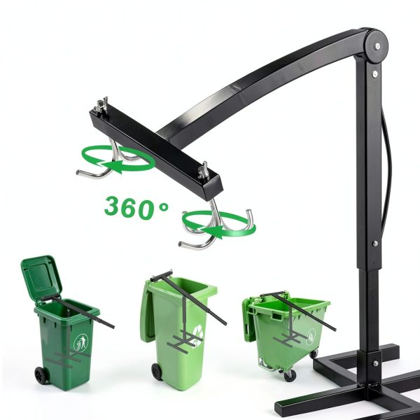 Manual Trash Compactor DROSOKING Bin Iron Handle 240L-3