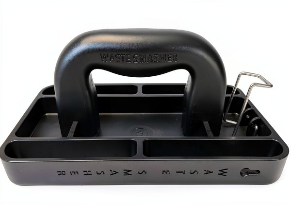 Manual Trash Compactor Waste Smasher Hand-Held Built-in Hook Black-1