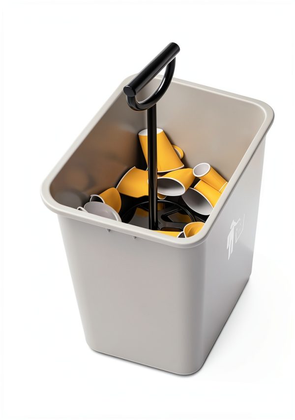 Trash Compactor by AMENER Metal Press for Kitchen & Outdoor Bins-3