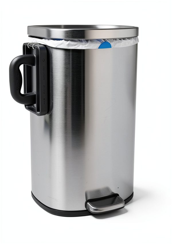 Manual Trash Compactor Waste Smasher Hand-Held Built-in Hook Black-2