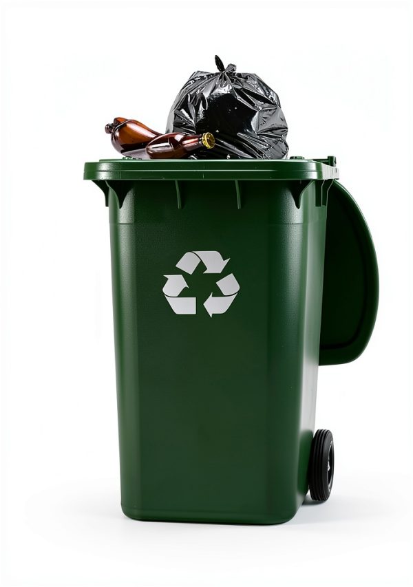 Manual Trash Compactor WICHEMI 120L-360L Wheelie Bin Adjustable Handle-1