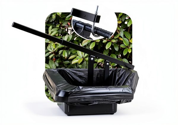 NEWTRY Manual Trash Compactor, 120L-240L Home Manual Garbage Compressor with Adjustable Handle Outdoor Wheelie Bin Rubbish Compactor for Kitchen, Garden, Restaurant, Office-2