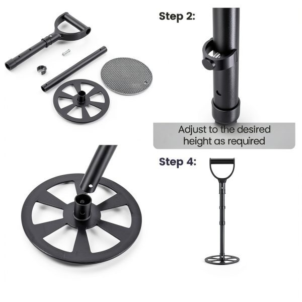 Iron Trash Compactor for Kitchen & Small Bin Garbage Tamper, 23.6 inch Extended-Length Adjustable Waste Press Tool for Indoor Outdoor, Trash Compactor to Save Space, Effort & Trash Bag-6
