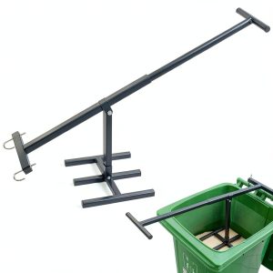 Wastemate Bin Compactor,Manual Trash Compactor,Household Wastemate Wheelie Bin Compactor, Trash Can Compactor with Adjustable Handle,Fit Use of Kitchen, Garden, Restaurant and Office (A)-0