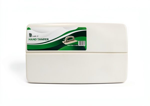 Hand Trash Compactor Tool TAMP-IT Heavy Duty White 10x6in-2