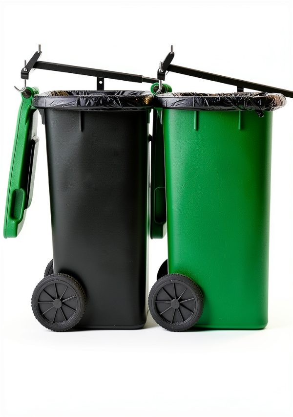 Manual Trash Compactor for Kitchen and Outdoor Use - lesolar 10467-3