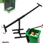 Wastemate Bin Compactor,Manual Trash Compactor with Adjustable Handle,Household Wastemate Wheelie Bin Compactor,Portable Cardboard Garbage Squasher for Kitchen and Garden-0