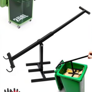 Wastemate Bin Compactor,Manual Trash Compactor with Adjustable Handle,Household Wastemate Wheelie Bin Compactor,Portable Cardboard Garbage Squasher for Kitchen and Garden-0