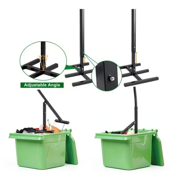 Manual Trash Compactor DROSOKING Bin Iron Handle 240L-2