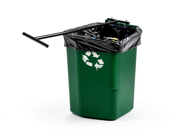 Manual Trash Compactor Yuxitia Adjustable Handle for 120‑660L Bins-5